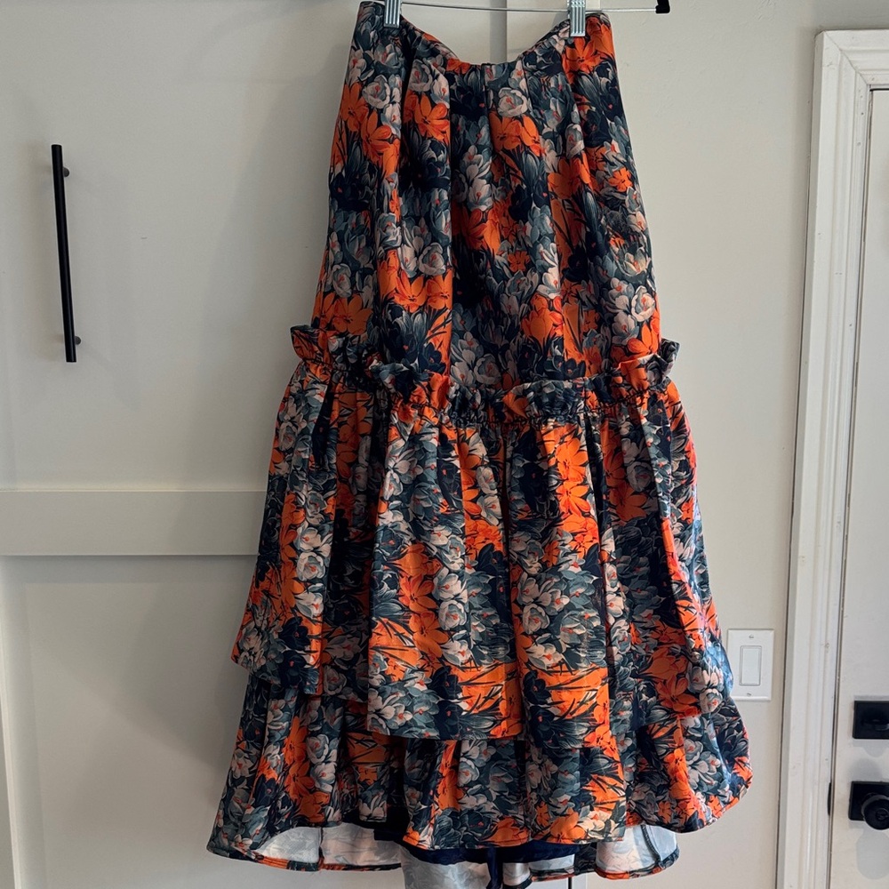 Vibrant Floral A-Line Skirt